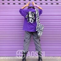 Áo thun Bobui thiên thần chữ B - tay lỡ form rộng unisex - AOSSI A009