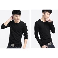 ÁO THUN BODY NAM DÀI TAY - Đen,XL