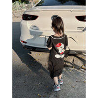 áo thun bóng chày mickey cho bé trai bé gái , áo thể thao cotton , Kid_genz