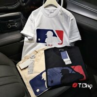 Áo Thun Bóng Chày MLB Unisex From Rộng Chất Liệu Cotton, Áo Phông Nam Nữ Phong Cách Basic