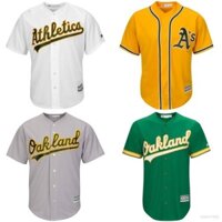 Áo Thun Bóng Chày Thể Thao Họa Tiết MLB Oakland Năng Động Thời Trang