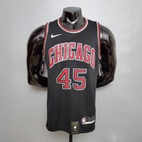 Áo Thun Bóng Rổ NBA Jordan 45 Chicago Bulls Màu Đen Cá Tính