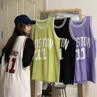 Áo thun bóng rổ nữ dáng rộng phong cách Hàn Quốc thể thao trẻ trung