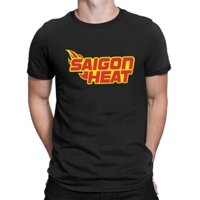 Áo thun bóng rổ Saigon Heat, áo bóng rổ cộc tay chất liệu cotton thoáng mát, mặc đi chơi bóng, đi dạo phố siêu đẹp