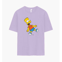 Áo Thun BOO Unisex Cotton Oversized In Graphic Bart Shockwave The Simpsons