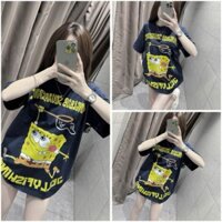 Áo Thun Bọt Biển Hot 2024, Áo Phông Nam Nữ Basic Form Rộng Chất Vải Cotton 250gsm Cao Cấp Bufalo