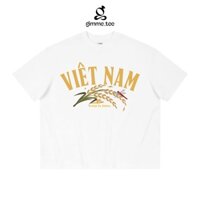 Áo Thun Boxy Gimme - Hình In Cây Lúa - Cotton 260gsm 2 Chiều - GMBX4