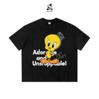 Áo Thun Boxy Gimme - Hình In Con Vịt - Premium Cotton 260gsm 2 Chiều - GMBX3