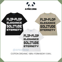 Áo Thun BOXY Nam Nữ In Full FLIP-FLOP 100% Cotton Organic, 250Gsm.APAO1998