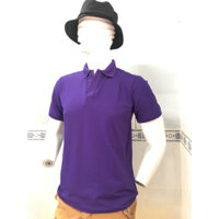 Áo thun cá sấu màu tím huế - Áo cổ trụ màu trơn - Áo polo tím huế