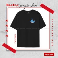 Áo Thun cá voi Xanh chất vải cotton thoáng mát CAVO0601