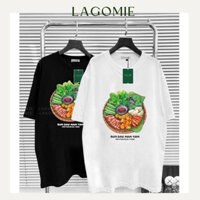 Áo Thun Các Món Ăn Việt Nam Bún Đậu Cotton 100% Cao Cấp Local Brand Unisex Nam Nữ Form Rộng Tay Lỡ LAGOMIE