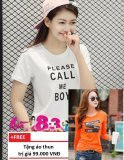 áo thun Call Me Boy cực cool D106 Trần Doanh + Tặng ÁO THUN NỮ ME YOU CÁ TÍNH D96