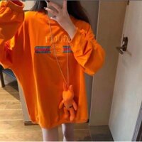 Áo thun cam mix thỏ