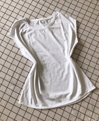 áo thun cánh dơi sát nách 3 màu - trắng,Free size&lt;62kg