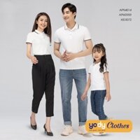 áo thun cao cấp polo nam nữ unisex YODY có cổ ngắn tay vải cotton cao cấp thoáng mát , áo phông polo nam nữ - Hàng mới v
