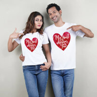 Áo thun cặp đôi Áo Yêu Thương CO-002, thun 100% cotton - Gildan 76000 Premium, đủ size đến 5XL
