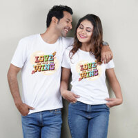 Áo thun cặp đôi Áo Yêu Thương CO-001, thun 100% cotton - Gildan 76000 Premium, đủ size đến 5XL