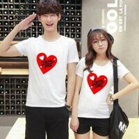 Áo thun cặp đôi xinh xắn - giá 1 áo - Áo Nữ,3XL