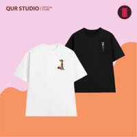 Áo Thun Cặp Đôi Zootopia Cô Thỏ và Chú Cáo Chất Liệu 100% Cotton 2 Chiều Bởi QUR STUDIO V1.0