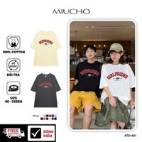 Áo thun cặp nam nữ đôi BOY GIRL form rộng vải cotton co giãn thoáng mát ATD1651 Miucho in mix