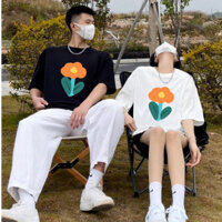 Áo thun cặp nam nữ form rộng tay lỡ ShinHouse chất liệu cotton 100% in hình theo yêu cầu thích hợp cho cặp đôi, bạn thân