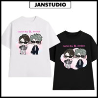 Áo thun CAPTAIN BOY X RHYDER, áo dành cho Fan RHYCAP Form Rộng Thoáng Mát