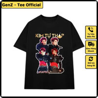 Áo Thun CAPTAIN KIM TỰ THÁP Anh Trai Say Hi mặc phong cách trẻ trung, nam nữ mặc form cực đẹp