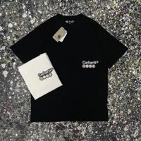 Áo thun Carhartt Nhật Bản Cổ Điển Chữ Tròn Tay Ngắn Nam Nữ Cặp Đôi