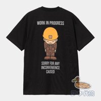 Áo thun Carhartt WIP Sumimasen Nhân vật hoạt hình Khẩu hiệu ngắn tay Áo thun nửa tay FW24