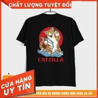 Áo Thun Catzilla - Godzilla x Mèo Phong Cách Nhật Bản