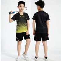 Áo thun cầu lông trẻ em Kid Boys Đồng phục cầu lông khô nhanh Áo cầu lông trẻ em