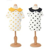 Áo Thun Chấm Bi Cho Chó Mèo Mặc Thun Cotton Quần Áo Cho Thú Cưng Cao Cấp Hàn Quốc Hiha Pets.