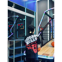 Áo Thun Chicago Bull Kem Hồng Hàng Chuẩn Hình 100% Cotton 2 Chiều 250gsm Dày Dặn - Hàng Full Bọc Tag