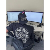 Áo Thun Chrome Hearts tổng hợp 4 mẫu Hot Trend Mẫu Logo Tròn Đơn Giản Và Hoạ Tiết đầy đủ tem túi zip