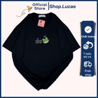 Áo thun chữ ỦA nam nữ unisex áo phông vải cotton thoáng mát cổ tròn in hình ếch xanh - shop.lucas