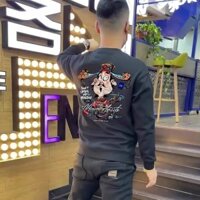 Áo thun chui đầu dài tay áo hoodie không mũ thời trang thương hiệu sành điệu mẫu mới mùa xuân thu cho nam áo mặc trong thoải mái rộng rãi Áo dễ phối ins