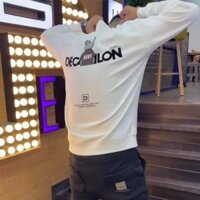 Áo thun chui đầu dài tay áo hoodie không mũ thời trang thương hiệu sành điệu mẫu mới mùa xuân thu cho nam áo mặc trong thoải mái rộng rãi Áo dễ phối ins