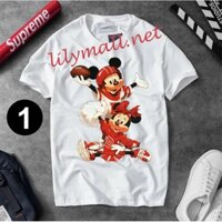 Áo thun Chuột Mickey Minnie Mouse - Hoạt hình - Unisex - Tay lỡ - Nam nữ - Lilymall.net Log 54 - 088