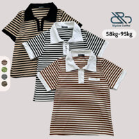 Áo Thun Cổ Bẻ Bigsize Cô Nhỏ nữ, Kiểu Polo Có Size Chuẩn Phom dáng dài Siêu Tôn Dáng Cho Nàng Chuppy CB SOC