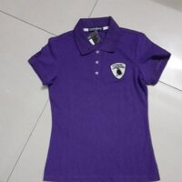 Áo thun cổ bẻ ngắn tay nữ