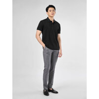 Áo thun cổ bẻ polo nam OWEN body fit chất liệu cotton mềm mại màu đen melange - xanh navy - trắng
