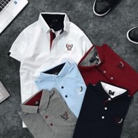 Áo Thun Cổ Bẻ Thêu Chữ H