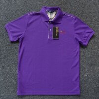 Áo Thun Có Cổ Nam Tay Ngắn Màu Tím