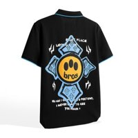 Áo Thun Có Cổ Polo Nam Hàng Hiệu SUPER BROS Unisex Với Hình In Xịn, Đẹp - Hai Màu Trắng Đen Dễ Mix Đồ