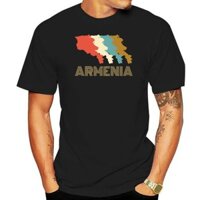 Áo thun cổ điển Armenia I Love Armenia Áo sơ mi bản đồ đồng quê