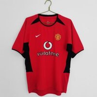 Áo thun cổ điển mùa 2002-04 Manchester United Trang phục bóng đá thể thao sân nhà