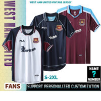 Áo thun cổ điển West Ham United Jersey Collection Áo bóng đá S-2XL * Có sẵn & Tùy chỉnh *