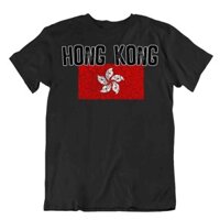 Áo thun cờ Hồng Kông Thời trang Quốc gia Lưu niệm Quà tặng Tee Logo