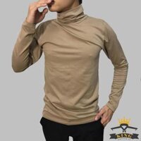 Áo thun cổ lọ nam tay dài giữ nhiệt KING  - Màu Da,XL  70 - 80kg 1m70